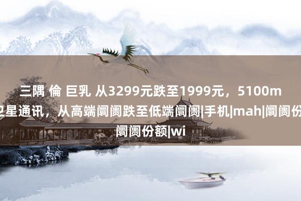三隅 倫 巨乳 从3299元跌至1999元，5100mAh+卫星通讯，从高端阛阓跌至低端阛阓|手机|mah|阛阓份额|wi