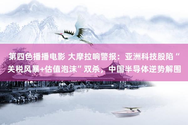 第四色播播电影 大摩拉响警报：亚洲科技股陷“关税风暴+估值泡沫”双杀，中国半导体逆势解围